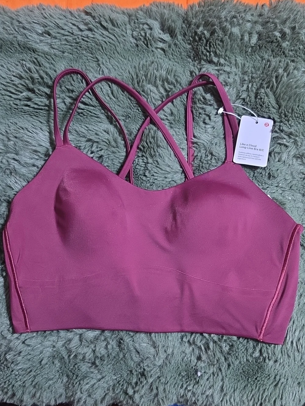 Lululemon Like A Cloud Longline Bra, Sz 10 B/C!! Nwts,BBAY!